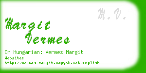margit vermes business card